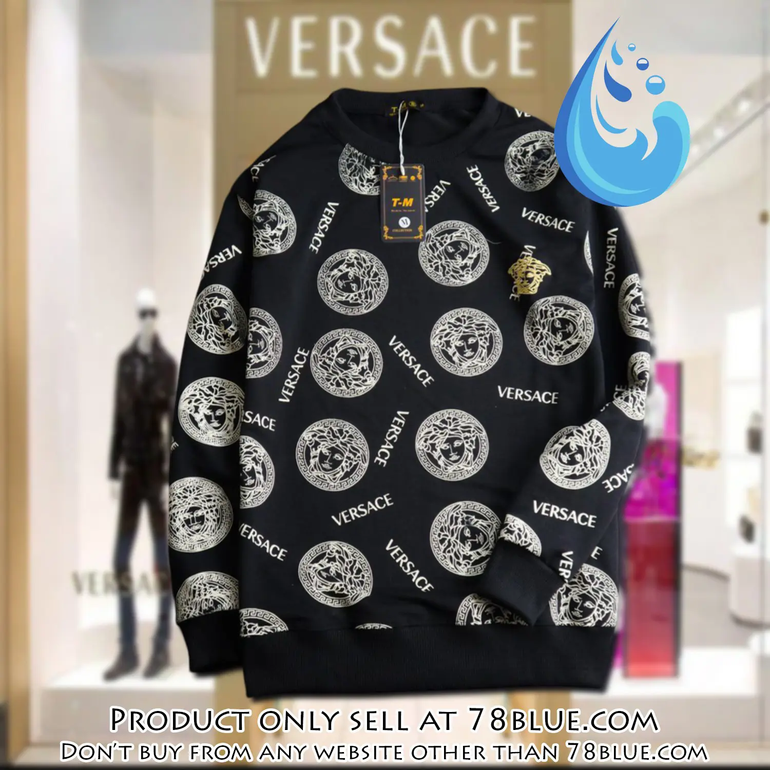 Versace luxury ugly sweater for winter lzu1423 78b1639017